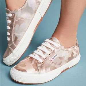 Superga Pink Camo Sneakers